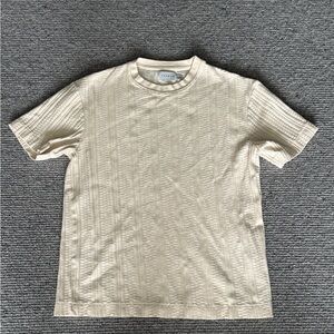 Topshop Men's Tee Small S Cream Small Cotton